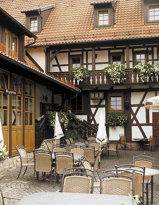 Hotel Goldener Hirsch Suhl Esterno foto